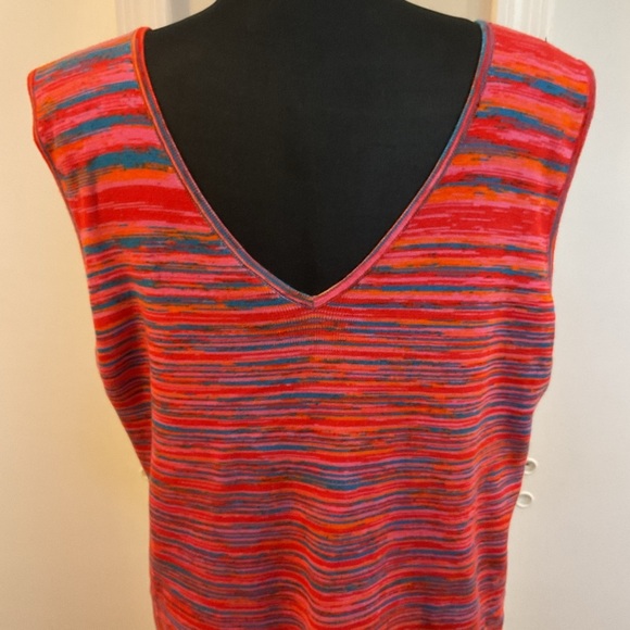 🧡 Scoop Multicolored Striped Above The Knee Dress Size XXL - Picture 10 of 10